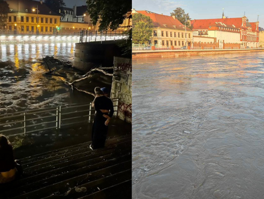 Fala minęła Opole i dotarła do Wrocławia.