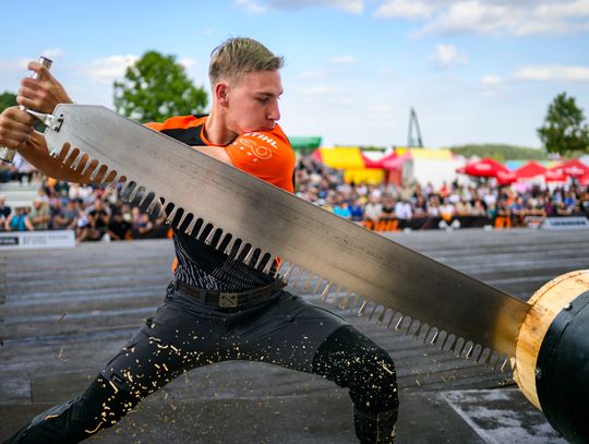 Szymon Groenwald obronił tytuł mistrza Polski drwali!