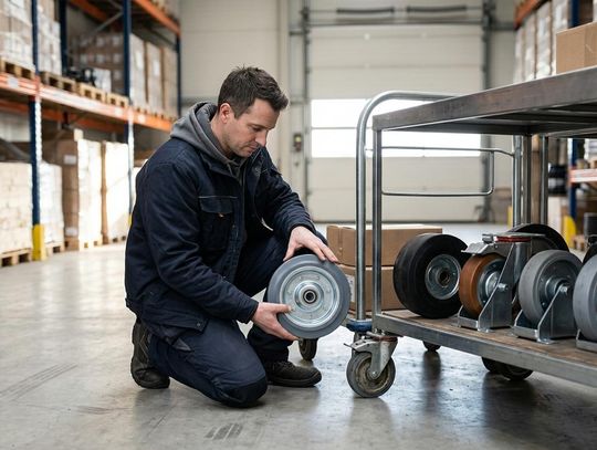Wymiana kółek w wózku transportowym - instrukcja DIY w 15 minut