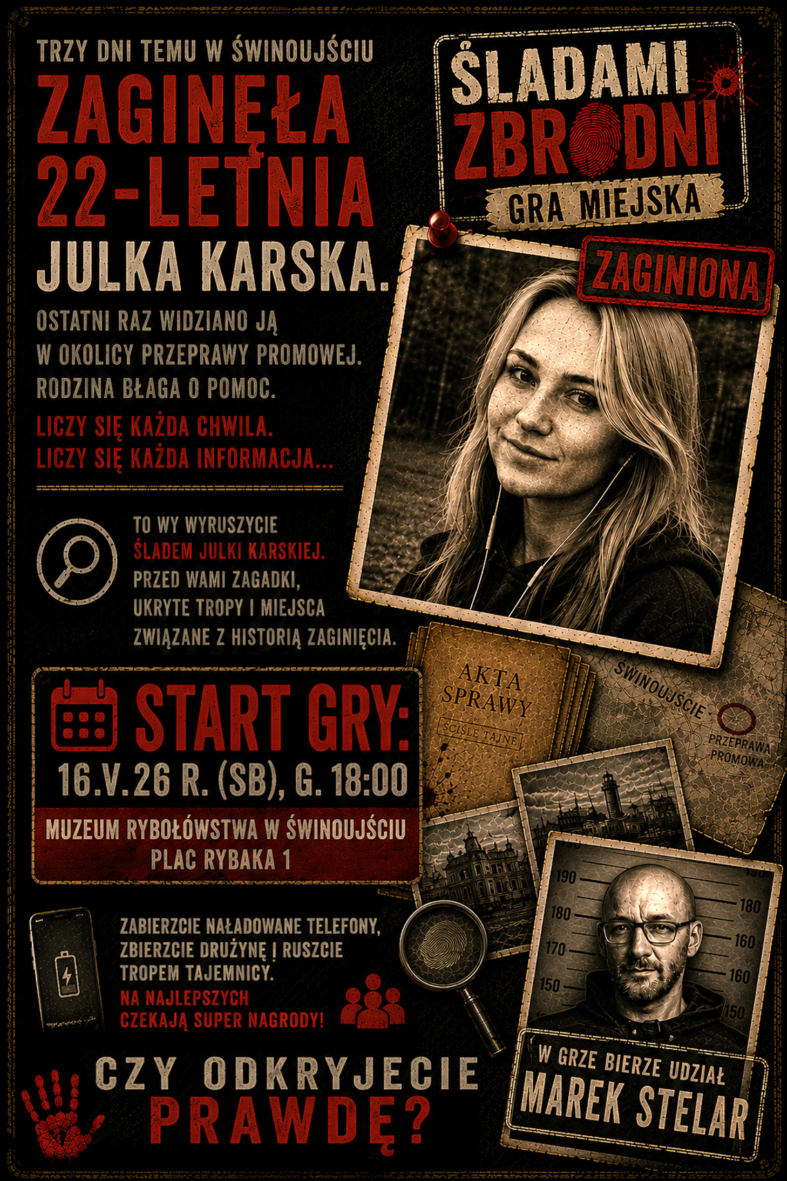Kryminalna Noc Muzeów 2026  Śladami Zbrodni Scenariusz Gry Miejskiej