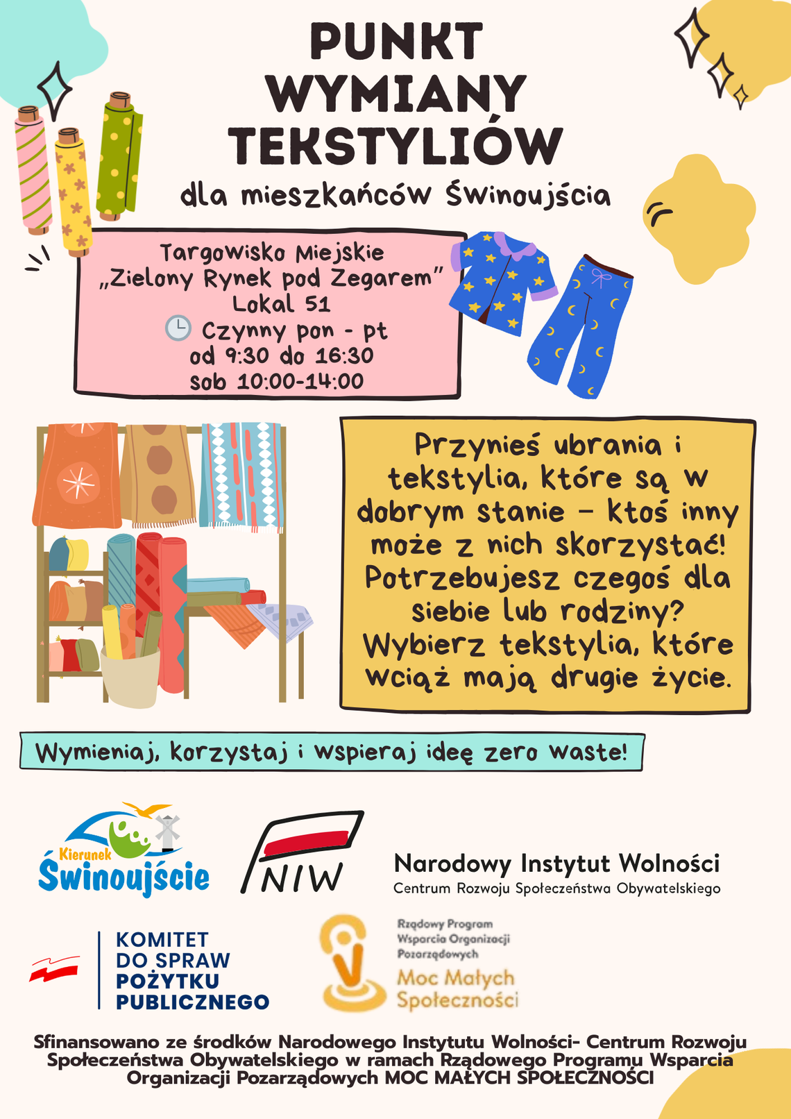 Nowa inicjatywa w Świnoujściu – punkt wymiany tekstyliów dla mieszkańców