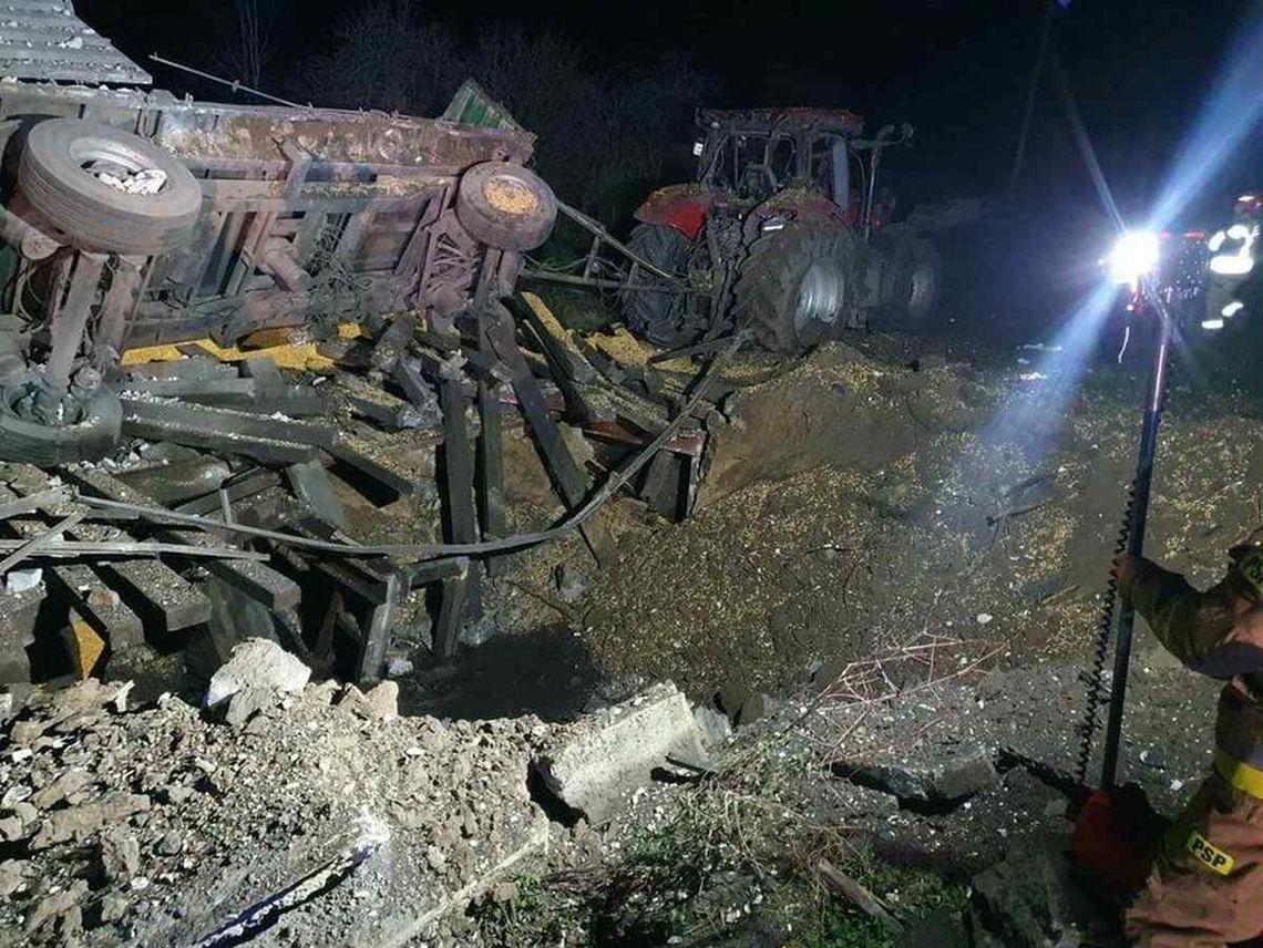 Przewodów w powiecie hrubieszowskim. Rosyjska rakieta zabiła dwie osoby 