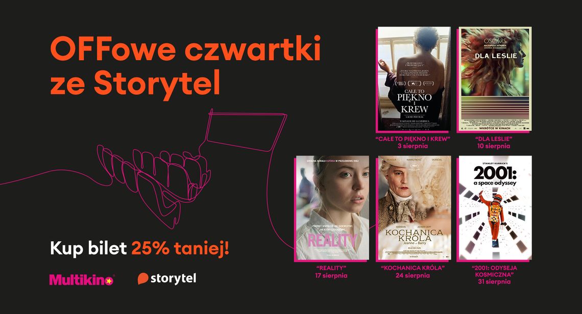 Sierpień z „OFFowymi czwartkami ze Storytel” w Multikinie!