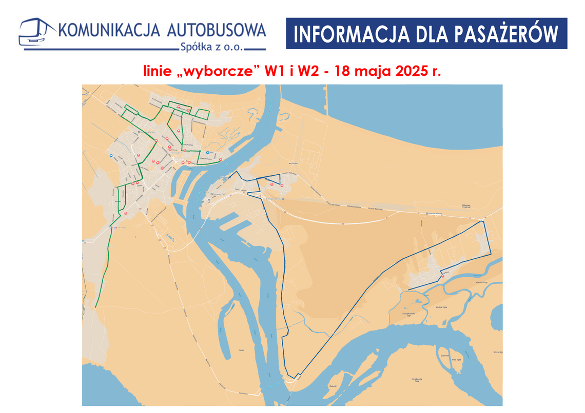 Świnoujska Komunikacja Autobusowa pomoże dotrzeć na wybory. Specjalne autobusy w niedzielę