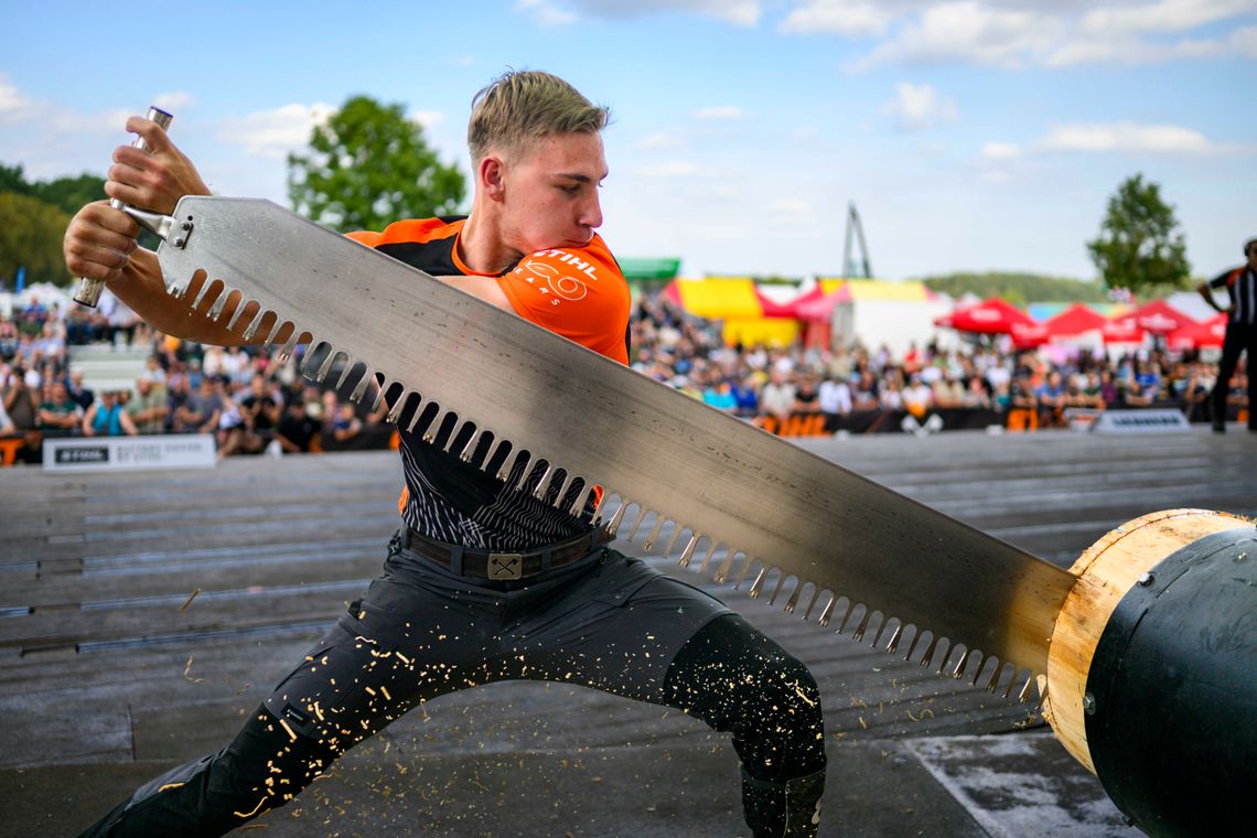 Szymon Groenwald obronił tytuł mistrza Polski drwali! Szymon Groenwald obronił tytuł mistrza Polski drwali!