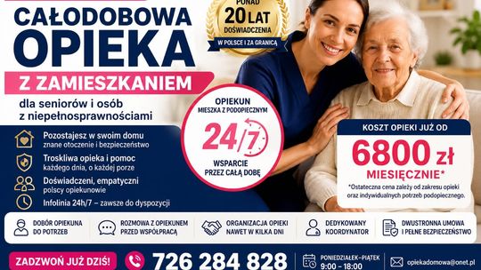 Całodobowa opieka z zamieszkaniem - najlepsze rozwiązanie dla seniorów