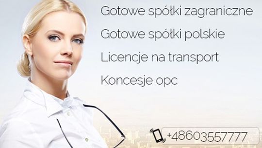 GOTOWA SPÓŁKA Z LICENCJĄ NA TRANSPORT MIĘDZYNARODOWY, SPEDYCJĘ. WIRTUALNE BIURO. KSIĘGOWOŚĆ 603557777