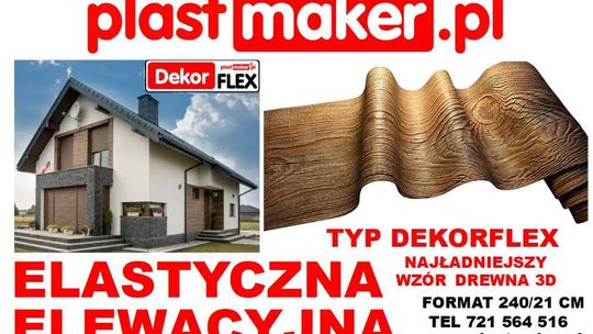 NOWOŚĆ - Elastyczna luksusowa elastyczna deska MEGA FORMAT/  4,5 długości i 29 cm szer. Imitacja drewna