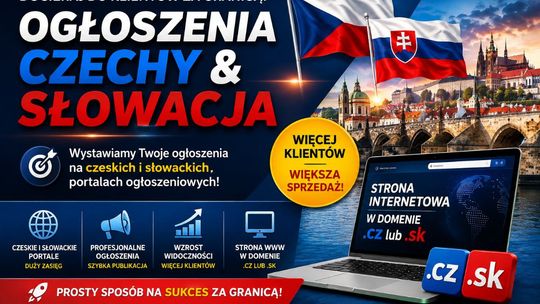 Publikacja ogłoszeń Czechy Słowacja dla firm i usług
