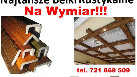 tanie belki rustykalne Na Wymiar maskownice styropianowe imitacja drewna