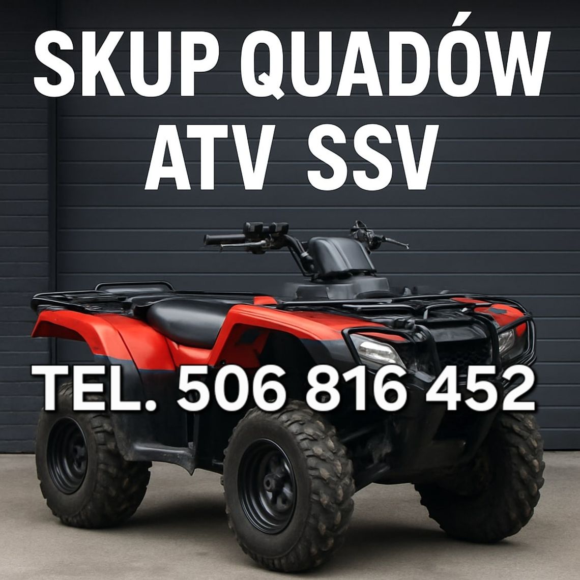 SKUP QUADÓW QUAD QUADY ATV SKUTERÓW WODNYCH ŚNIEŻNYCH SSV
