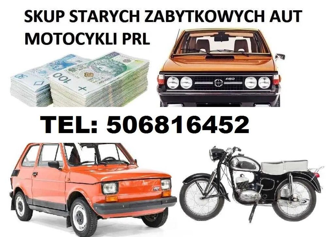 SKUP STARYCH ZABYTKOWYCH MOTOCYKLI MOTOROWERÓW MOTORÓW