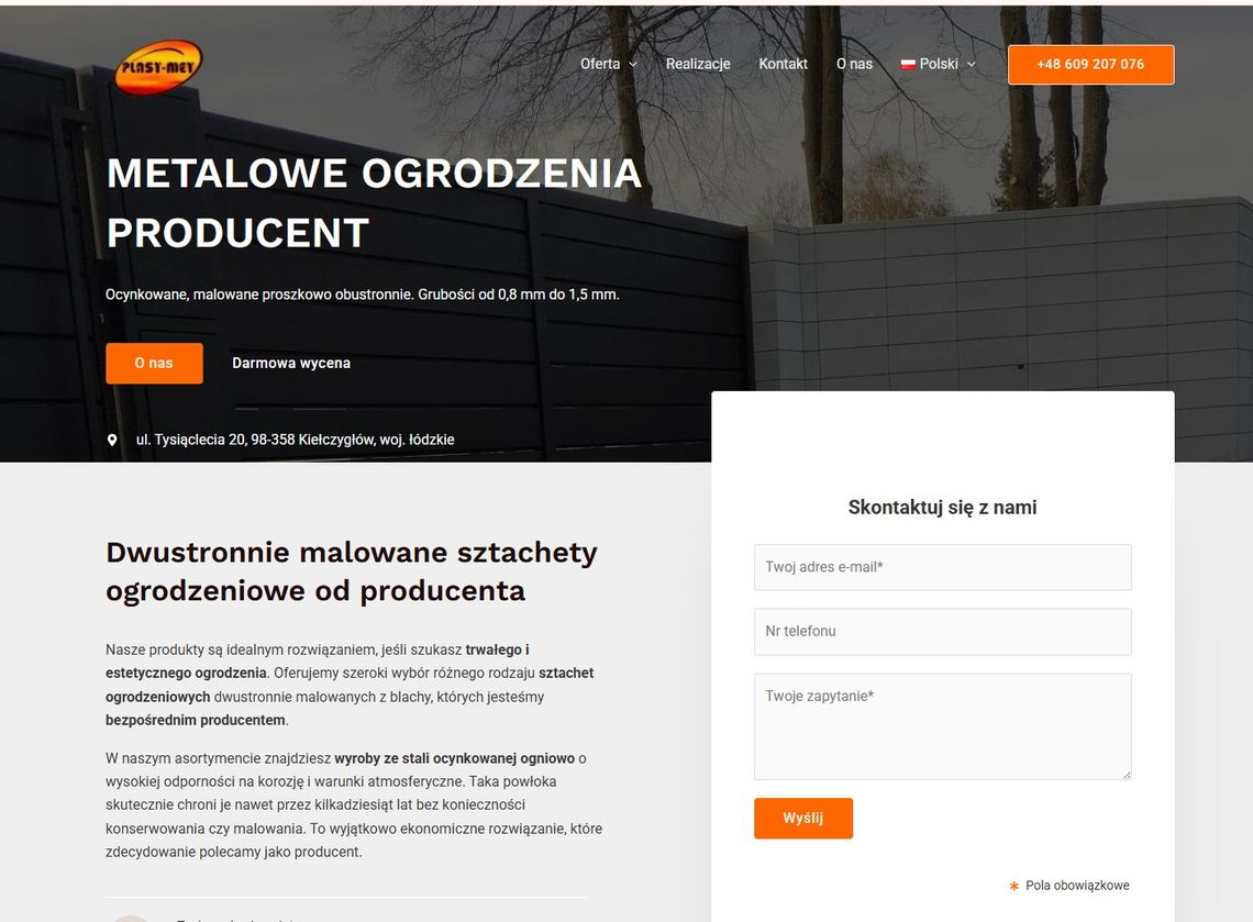 Plast-Met - metalowe ogrodzenia Plast-Met - metalowe ogrodzenia