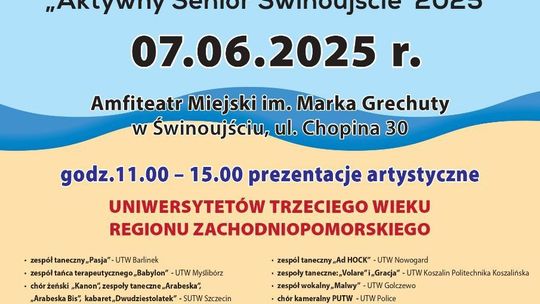 ŚWINOUJŚCIE. XVII Morskie Juwenalia UTW Regionu zachodniopomorskiego "Aktywny Senior - 2025