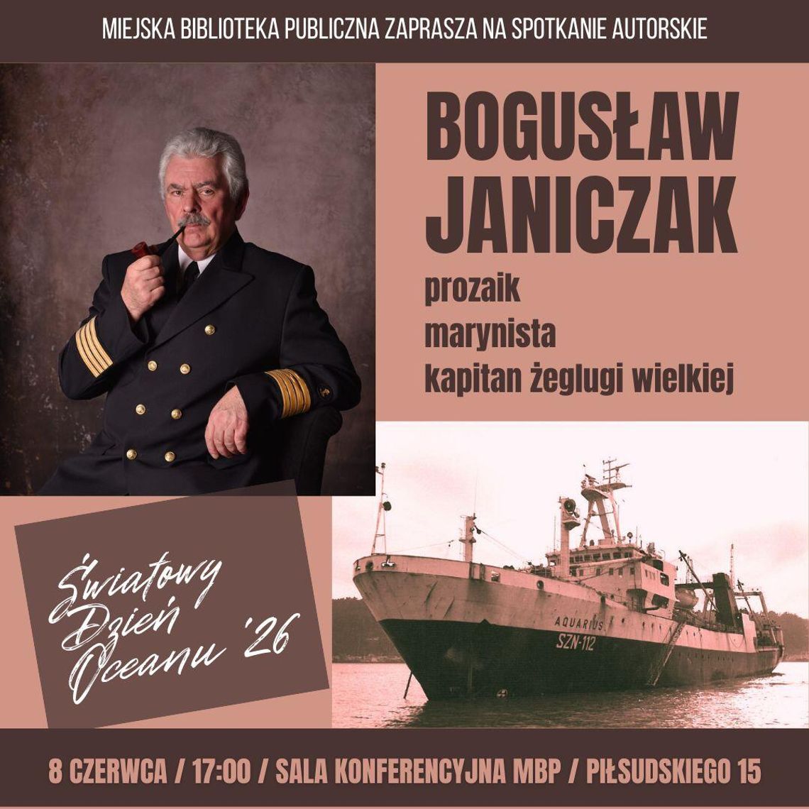 Spotkanie z Bogusławem Janiczakiem z okazji Światowego Dnia Oceanów Spotkanie z Bogusławem Janiczakiem z okazji Światowego Dnia Oceanów