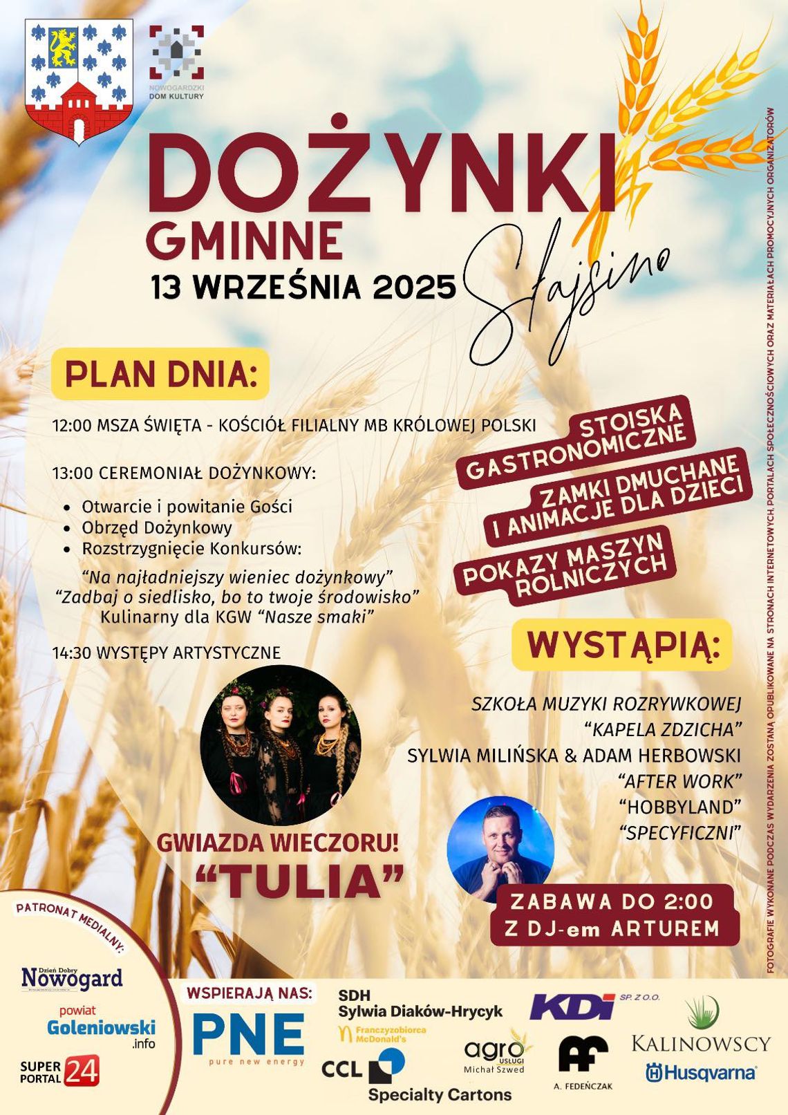 Święto Plonów, które odbędzie się 13 września w Słajsinie Święto Plonów, które odbędzie się 13 września w Słajsinie
